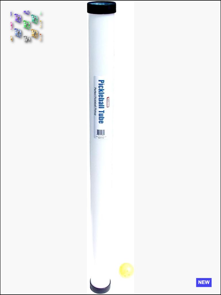 Pickleball Pickup Tube Holds 17 Balls Effortless No Bending Required